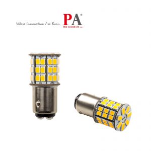 Amber Orange Color 1157 BAY15D 54SMD High Indensity LED Turn Signal Light PA Auto Lamp