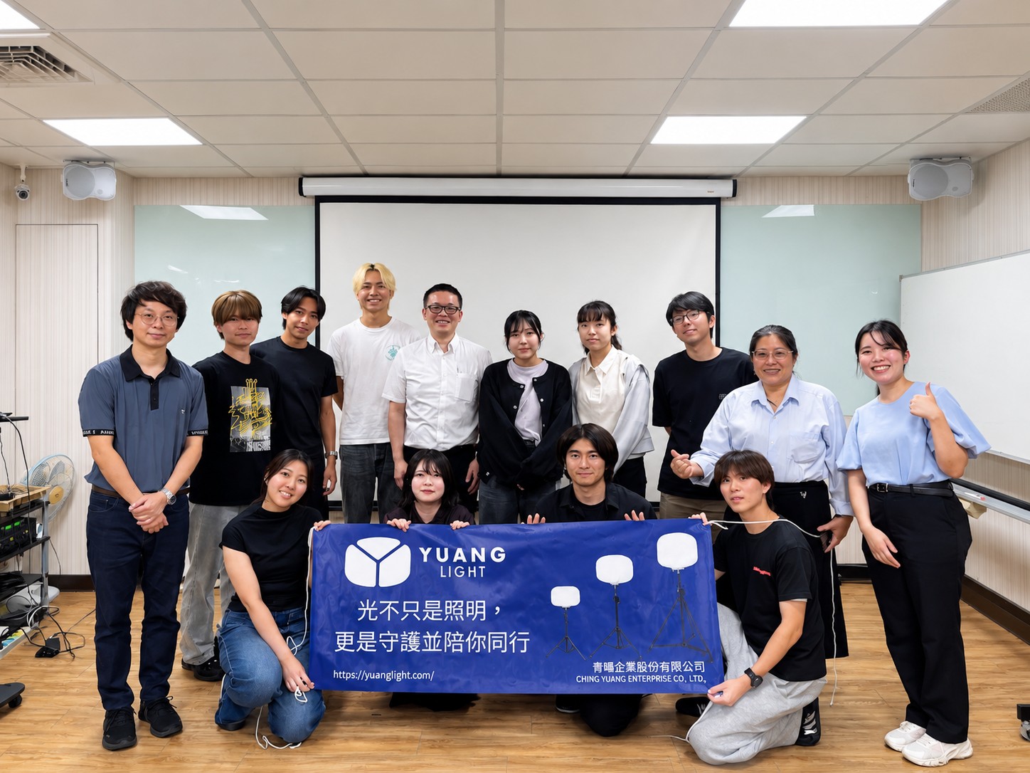 日本玉川大學設計科學系師生參訪青暘企業 日本玉川大學設計科學系師生參訪青暘企業大合照